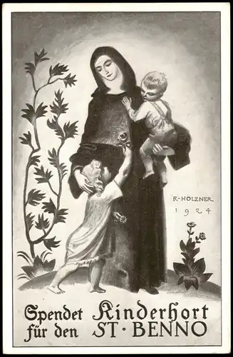 München Spendet Kinderhort für den ST BENNO Künstlerkarte 1924