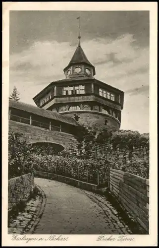Ansichtskarte Esslingen Dicker Turm Stadtteilansicht 1940