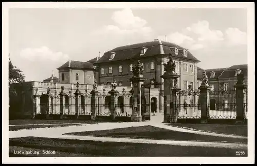 Ansichtskarte Ludwigsburg Schloss Partie (Castle Building) 1940