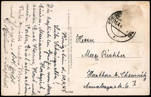 Königstein (Sächsische Schweiz) Festung Königstein Elbsandsteingebirge 1943