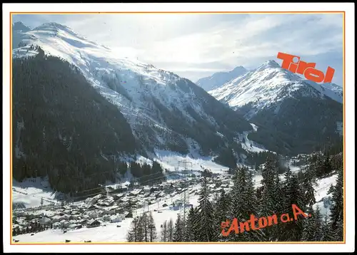 Ansichtskarte St. Anton am Arlberg Panorama Ansicht im Winter 2001