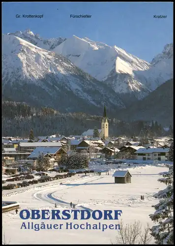 Oberstdorf (Allgäu) Panorama-Ansicht Oberallgäu im Winter 2004