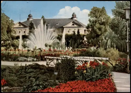 Bad Kissingen Stadtteilansicht Blick vom Rosengarten zum Regentenbau 1963