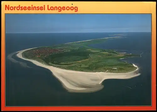 Ansichtskarte Langeoog Luftbild Luftaufnahme Nordseeinsel Langeoog 1992