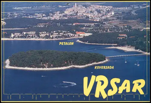 Postcard Vrsar Luftaufnahme 2002