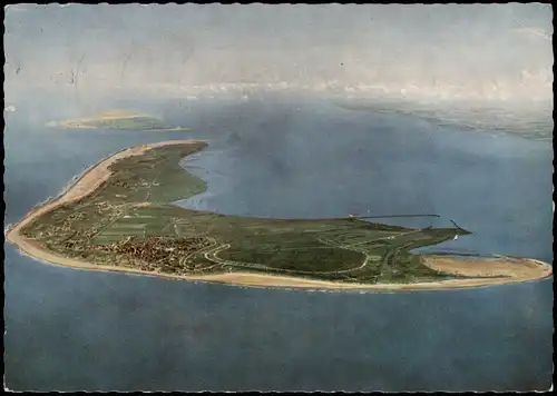 Ansichtskarte Langeoog Luftbild 1960