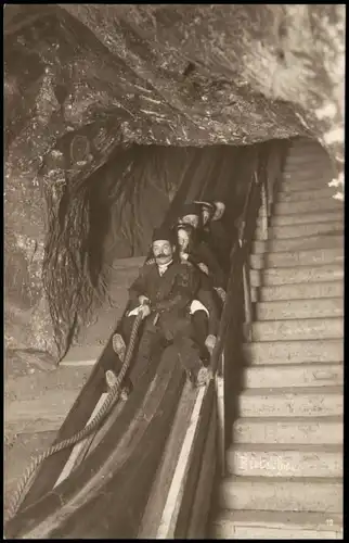 Foto Berchtesgaden Salzbergwerk - Besucherrutsche 1913 Privatfoto