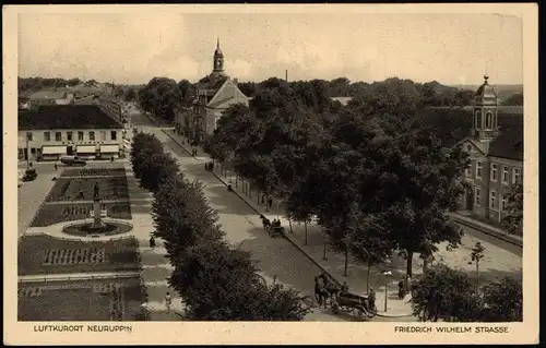 Ansichtskarte Neuruppin Friedrich -Wilhelm-Straße 1932