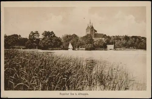 Ansichtskarte Alt Ruppin-Neuruppin Ruppiner See b. Altruppin. 1922