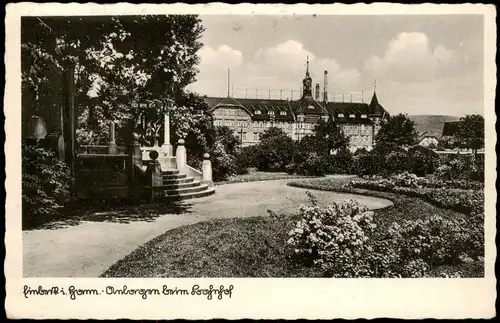 Ansichtskarte Einbeck Anlagen beim Bahnhof 1949