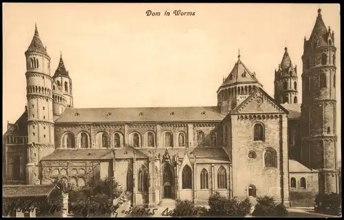 Ansichtskarte Worms Dom St. Peter 1926