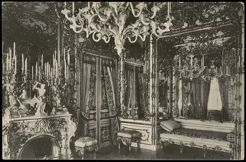Ansichtskarte Chiemsee Kgl. Schloss Herrenchiemsee Ruhe-Zimmer 1910/1907