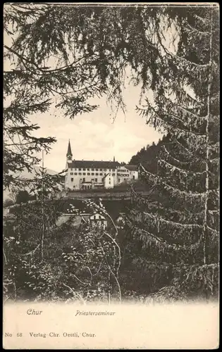 Ansichtskarte Chur Priesterseminar Panorama-Ansicht 1911