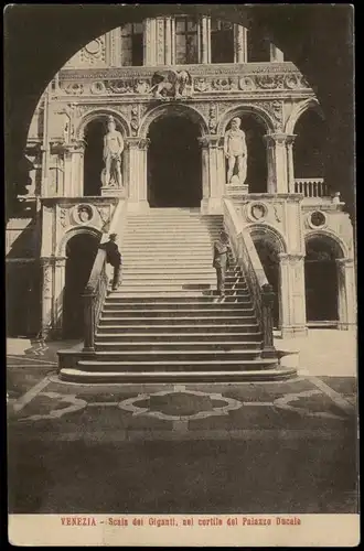 Venedig Venezia Scala dei Giganti, nel cortile del Palazzo Ducale 1910