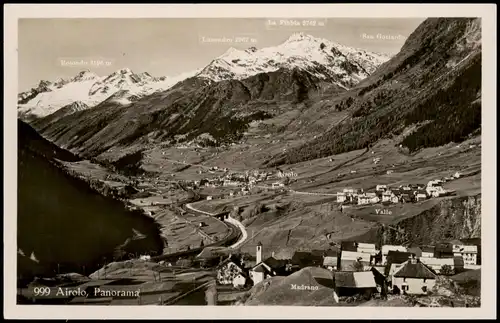 Ansichtskarte Airolo Panorama-Ansicht 1938