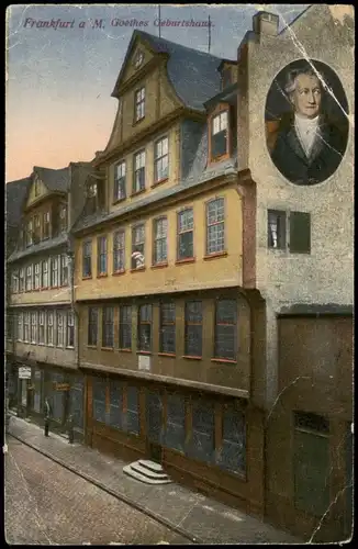 Ansichtskarte Frankfurt am Main Goethes Geburtshaus Goethehaus 1910