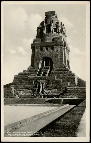 Ansichtskarte Leipzig Völkerschlachtdenkmal 1941   mit Reichsmesse-Stempel