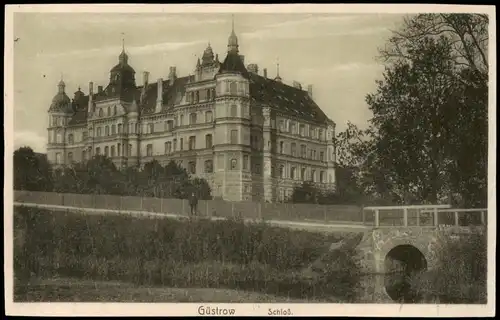 Ansichtskarte Güstrow Schloss (Castle) 1915