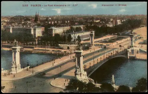 CPA Paris Brücke, Le Pont Alexandre III 1938