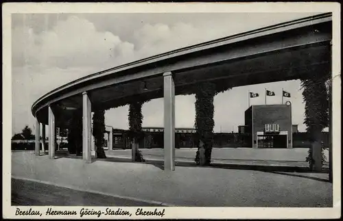 Postcard Breslau Wrocław Hermann-Göring-Stadion 1938  Sonderstempel