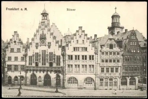 Ansichtskarte Frankfurt am Main Römer Partie 1907