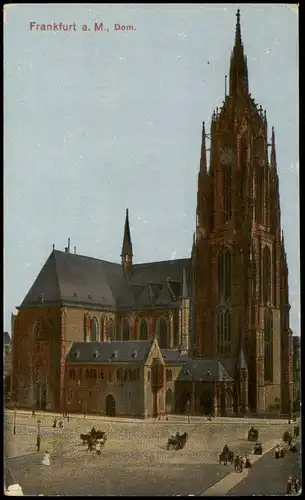 Ansichtskarte Frankfurt am Main Partie am Dom 1910