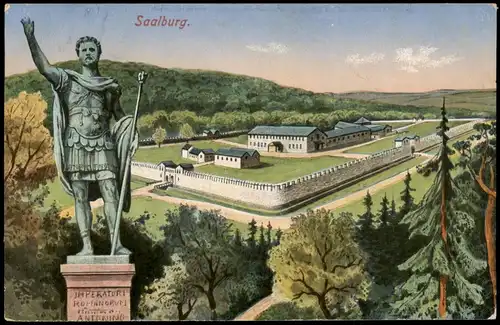 Ansichtskarte Bad Homburg vor der Höhe Römer - Kastell Saalburg 1918/1914