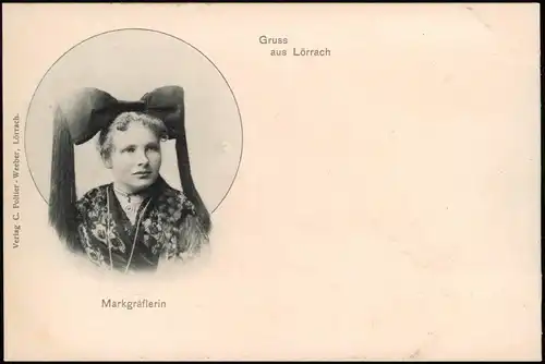 Ansichtskarte Lörrach Markgräflerin 1911