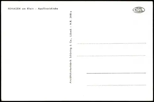 Ansichtskarte Remagen Apollinariskirche 1950