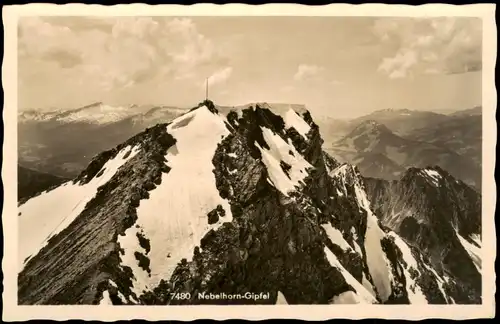 Ansichtskarte Oberstdorf (Allgäu) Nebelhorn-Gipfel 2223 m 1940