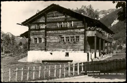 Ansichtskarte Flüeli-Ranft Wohnhaus des hl. Bruder Klaus 1960