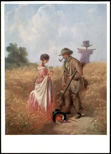 Künstlerkarte: Peinliches Verhör Painful examination Interrogatoire pénible 1950