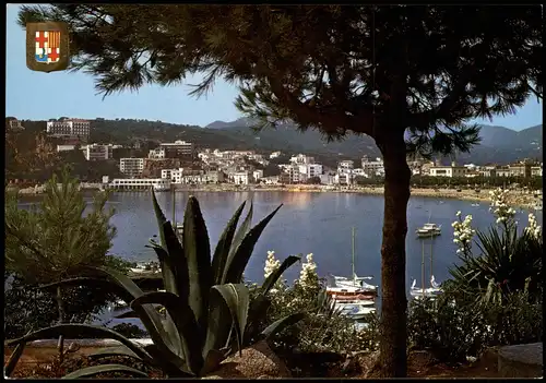 Costa Brava Spanien Panroama von SAN FELIU DE GUIXOLS (Costa Brava) 1980