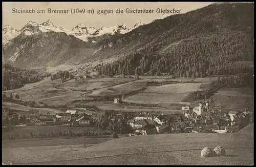 Steinach (Tirol) Brenner (1049 m) gegen die Gschnitzer Gletscher 1912