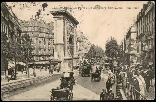 CPA Paris La Porte et le Bevard Saint-Denis 1912
