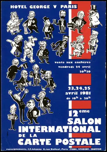 CPA Paris SALON INTERNATIONAL DE LA CARTE POSTALE 1981