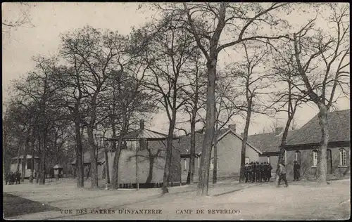 Postkaart Beverlo Bjêvel Truppenübungsplatz 1915  gel. Feldpoststempel