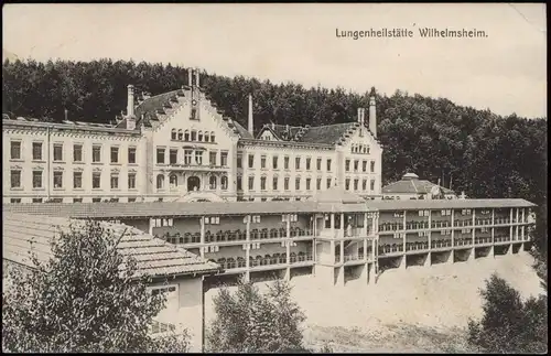 Ansichtskarte Oppenweiler Lungenheilstätte Wilhelmsheim. 1914