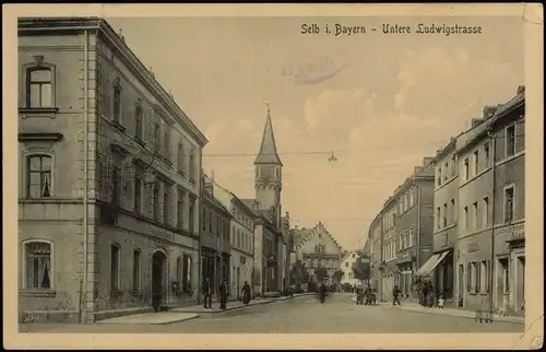 Ansichtskarte Selb (Bayern) Untere Ludwigstrasse 1922