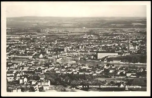 Ansichtskarte Linz Panorama-Ansicht Gesamtansicht 1950