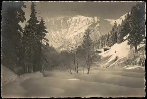 Ansichtskarte Adelboden Winter Stimmungsbild - Gletscher 1928