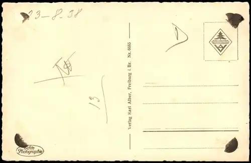 Ansichtskarte Freiburg im Breisgau Münster Außenansicht 1938