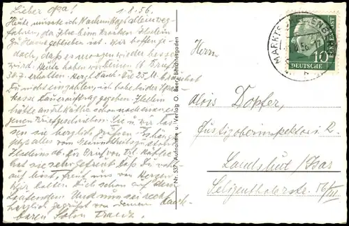 Marktschellenberg Schellenberg Markt Luftkurort Schellenberg mit Göll 1956