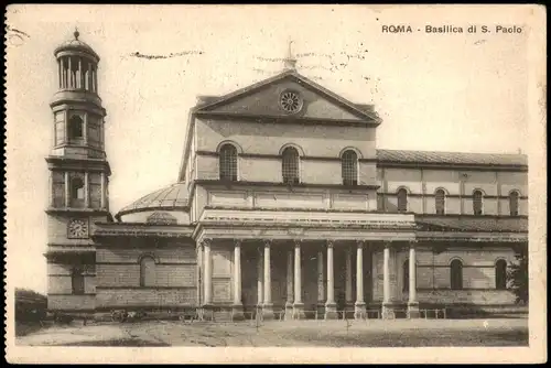 Cartoline Rom Roma Basilica die San Paolo (Basilika, Kirche) 1925