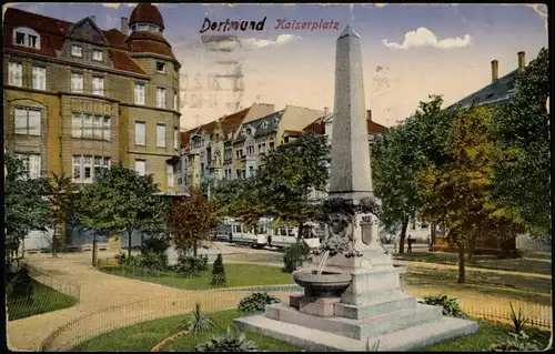 Ansichtskarte Dortmund Kaiserplatz 1919