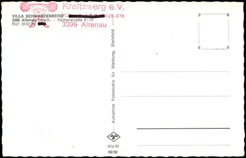 Ansichtskarte Altenau-Clausthal-Zellerfeld Villa Schwarzenberg 1969