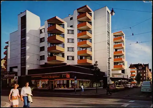 Linden-Hannover Moderne Wohnblocks in der Limmer-Ecke Fortunastraße 1971