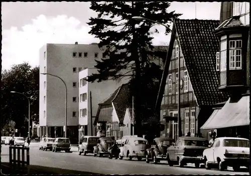 Ansichtskarte Langenhagen Walsroder Str. VW Käfer 1962