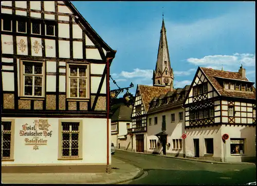 Ansichtskarte Ahrweiler-Bad Neuenahr-Ahrweiler Deutscher Hof und Kirche 1971