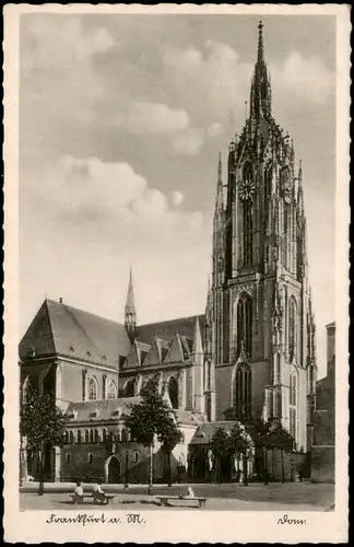 Ansichtskarte Frankfurt am Main Partie am Dom 1941